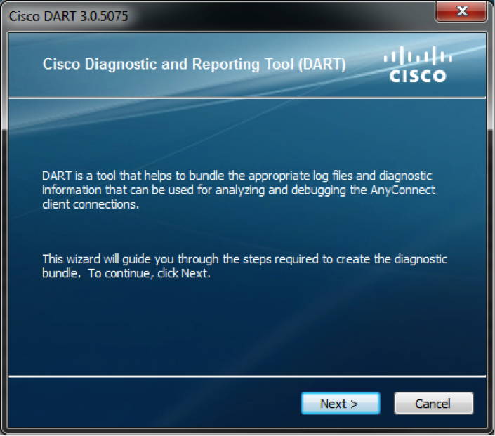 How to Use the Cisco Diagnostics and Reporting Tool (DART) ITS Nebraska